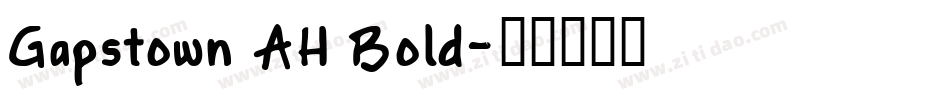 Gapstown AH Bold字体转换